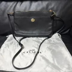 COACH ショルダーバッグ ブラック　型番C3376 薄型のサムネイル
