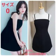 SNIDEL スナイデル ベアミニワンピース サイズ0 BLK ブラック 黒