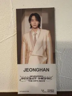 SEVENTEEN 中日ビル ステッカー シールJEONGHAN 公式グッズ