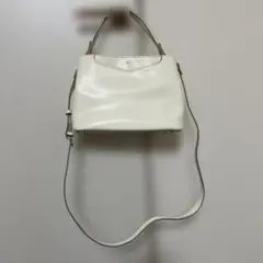 ハンドバッグ　ショルダーバッグ　2WAY アイボリー
