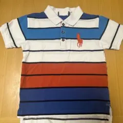 RALPH LAUREN キッズ ポロシャツ ボーダー 半袖 120cm