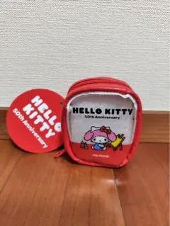 ❤️新品❤️マイメロディ カラビナ付きポーチ ハローキティ50周年限定版