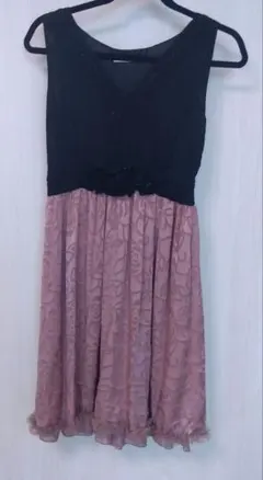 axesfemme花柄刺繍のワンピースドレス