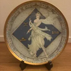 ウインターリング 絵皿 ブルネレスキ 双子座 星座 アールデコ 金彩 台付のサムネイル