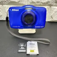 Nikon COOLPIX S33 ブルー 本体 - メルカリ