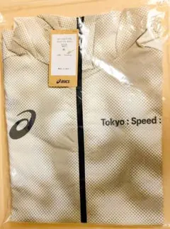 アシックス [Tokyo:Speed:Race] ジャケット ホワイト/シルバー