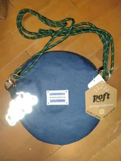 Root 円形ショルダーバッグ ネイビー