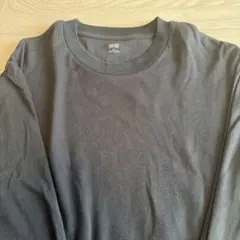 UNIQLO ブラック ソフトタッチクルーネックT 長袖　XL