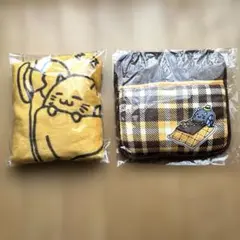 ハットにゃん　ポンチョブランケット、足ぽかマット　イエローハット　未使用