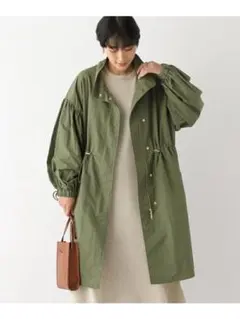 LEPSIM BIGパフスリーブミリタリーコート