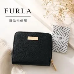 FURLA❣️新品未使用 二つ折り財布 ブラックのサムネイル