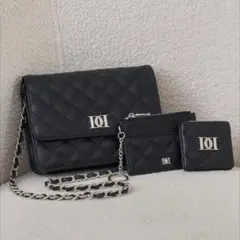 DarichダーリッチDDロゴキルティングトラベルセットブラックBLK新品