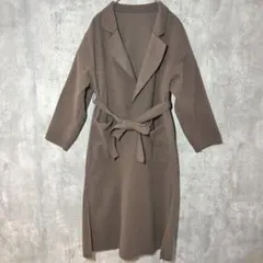 ✨低身長✨ チェスターコート S ロング シンプル 前ポケット 万能 着回し 茶