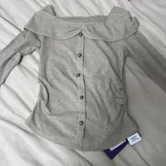 肩出しトップス ニット