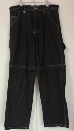 ブラックカーゴデニムパンツ