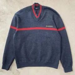 【極美品】BALENCIAGA 17AW Vネックチルデンニット　Mのサムネイル