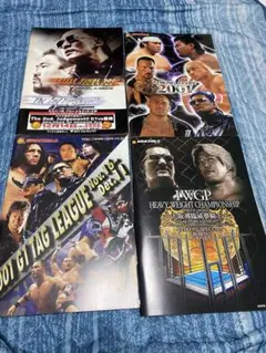 新日本プロレス パンフレット　2000〜2003年　4冊セット 真壁刀義サイン入