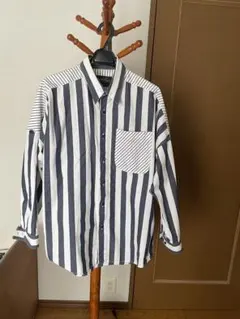 MILK BOY ストライプシャツ ネイビー/ホワイトのサムネイル