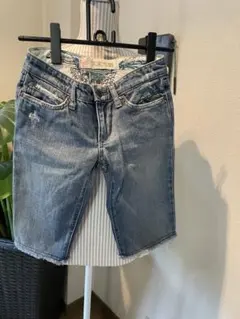 美品JOE'S JEANS♪ダメージ加工デニムバミューダパンツmadeinUSAのサムネイル