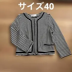 美品ROPE PICNIC ノーカラージャケット 40