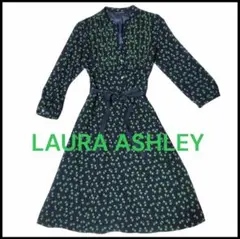 ローラアシュレイ LAURA ASHLEY　リーフ柄 ワンピース 11