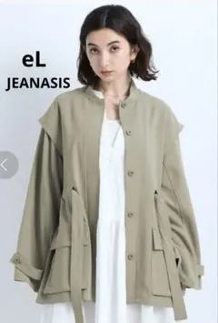 eL JEANASIS リボン　フレアースリーブ　ブルゾン