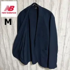 ニューバランス THE CITY テーラードジャケット 紺 M 洗える 伸縮