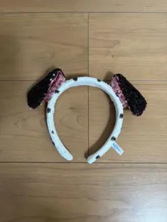 ディズニー 101匹わんちゃん ダルメシアン スパンコール カチューシャ