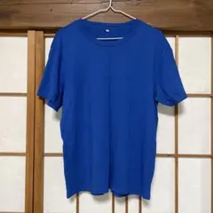 青 Tシャツ Lサイズ 綿100%