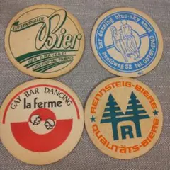 ヴィンテージ コースター 4枚セット