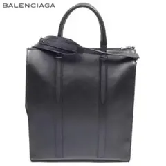 【美品】バレンシアガ 2way ショッパー トートバッグ レザー 黒 斜め掛けのサムネイル
