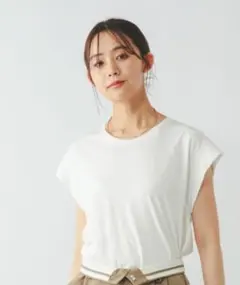 GLOBAL WORK フローズンTバックフレア 半袖Tシャツ ホワイト Mのサムネイル