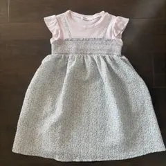 SLAP SLIP 花柄ドッキングワンピース 110cm