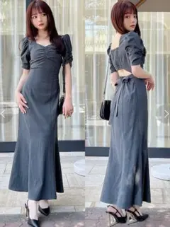 新品タグ付き RESEXXY バックオープンマーメイドワンピース