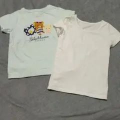 UNIQLO UT リラックマ 半袖Tシャツ 無地白 半袖カットソー 110cm