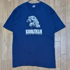 90s バンプレスト　ゴジラ　Ｔシャツ 半袖Ｔシャツ　東宝 非売品 ネイビーのサムネイル