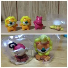 ギンビスたべっ子どうぶつ(ライオン、カバ、ひよこ、さる)フィギュア