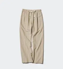 【新品未使用】ユニクロ UNIQLOリネンブレンドイージーパンツ ベージュ