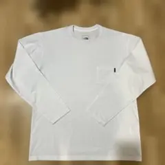 美品　ノースフェイス　胸ポケットロンT M ホワイト