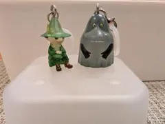 ムーミンスナフキン フィギュア ファスナーキーホルダー レアレトロ