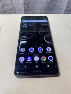 ♫良品SONY XPERIA XZ3 801SO ボルドー SIMロック解除
