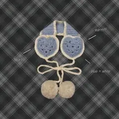 ウィッシュコア y2k イヤーマフ 耳あて 編み物 ハート