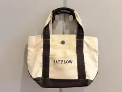 BAYFLOW キャンバス トートバッグ アイボリー ブラック 大容量のサムネイル