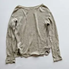 Deuxieme Classe ドゥーズィエムクラス　サマーニット ドゥーズィエムクラス 畔編みシルクコットンニット サマーセーター