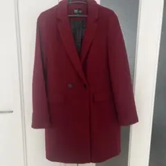 ZARA チェスターコート TRFコレクション ボルドー　赤