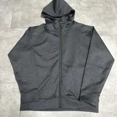 PLUSTECH フルジップ フード付きジャケット L グレー