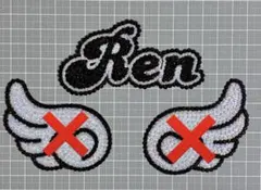 うちわデコ デコパーツ 黒