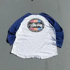 Stussy ラグラン 七分袖 カットソー サーフマン