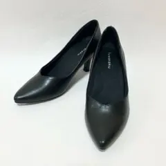 fuwataku フワラク ポインテッドトゥパンプス 黒 23.0㎝ EEE