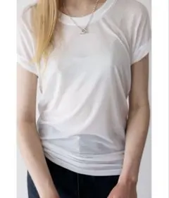 23SS 新品タグ付 ドゥーズィエムクラス リネン クロップド Tシャツ 白